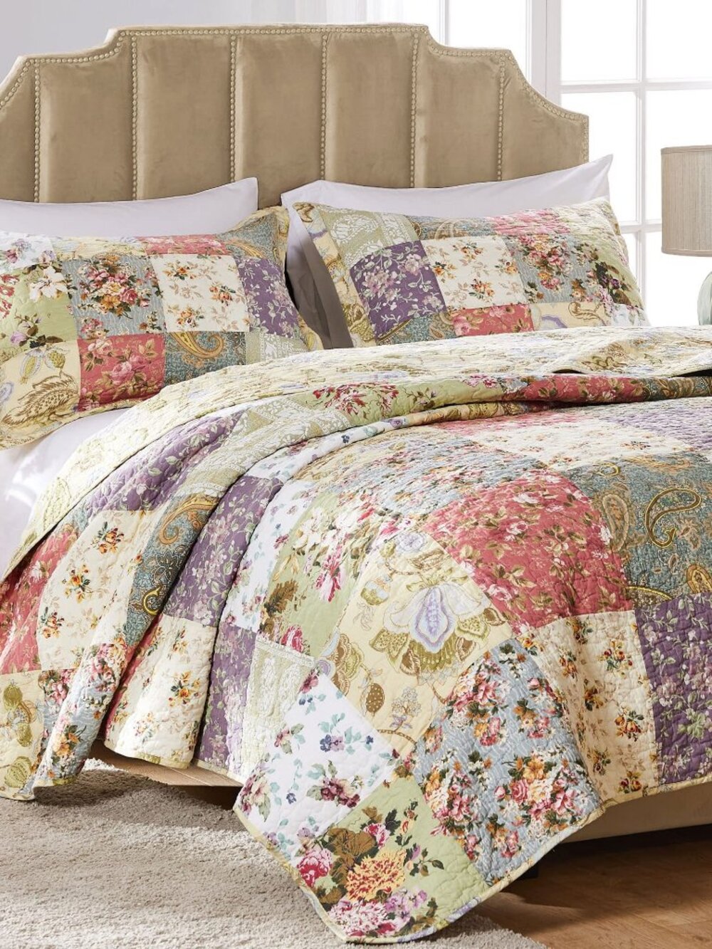 queen quilt patchwork set